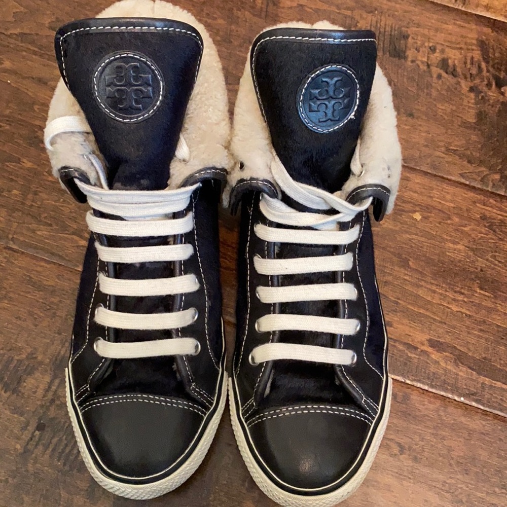 Tory Burch fur sneakers